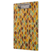 Retro geometrisches Muster 3 Klemmbrett (Links)