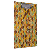 Retro geometrisches Muster 3 Klemmbrett (Rechts)