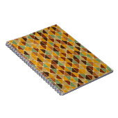 Retro geometrisches Muster 3 Notizblock (Rechte Seite)