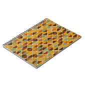 Retro geometrisches Muster 3 Notizblock (Linke Seite)