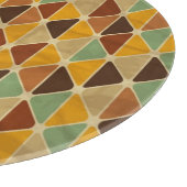 Retro geometrisches Muster 3 Schneidebrett (Ecke)