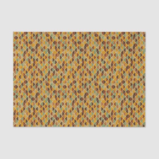 Retro geometrisches Muster 3 Seidenpapier (Vorderseite)