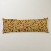 Retro geometrisches Muster 3 Seitenschläferkissen (Rückseite)