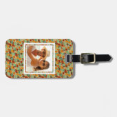 Retro geometrisches Muster 4 2 des Gepäckanhänger (Vorderseite horizontal)