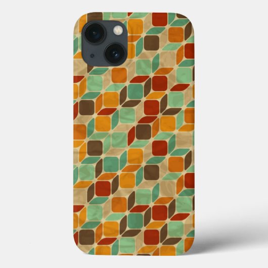 Retro geometrisches Muster 4 Case-Mate iPhone Hülle (Rückseite)