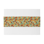 Retro geometrisches Muster 4 Einladungsbanderole (Rückseitenbeispiel)