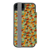 Retro geometrisches Muster 4 Incipio iPhone Geldbeutel-Hülle (Folio Rückseite)