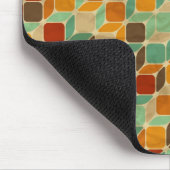 Retro geometrisches Muster 4 Mousepad (Ecke)