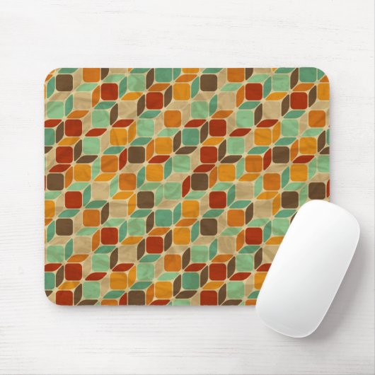 Retro geometrisches Muster 4 Mousepad (Mit Mouse)