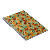 Retro geometrisches Muster 4 Notizblock (Rechte Seite)