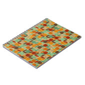 Retro geometrisches Muster 4 Notizblock (Linke Seite)