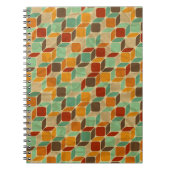 Retro geometrisches Muster 4 Notizblock (Vorderseite)