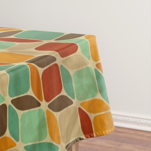 Retro geometrisches Muster 4 Tischdecke (Beispiel)