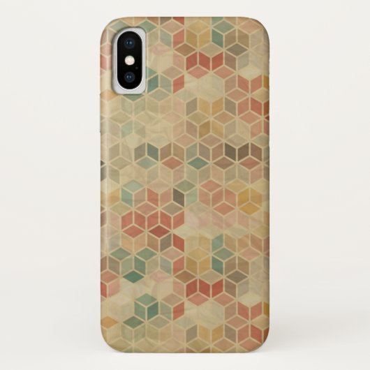 Retro geometrisches Muster 5 Case-Mate iPhone Hülle (Rückseite)