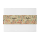 Retro geometrisches Muster 5 Einladungsbanderole (Rückseitenbeispiel)