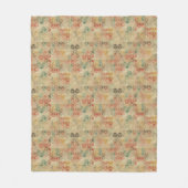 Retro geometrisches Muster 5 Fleecedecke (Vorderseite)