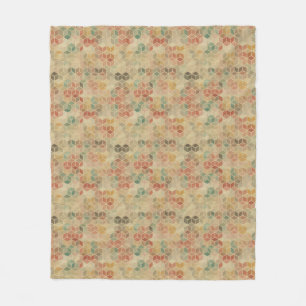 Retro geometrisches Muster 5 Fleecedecke