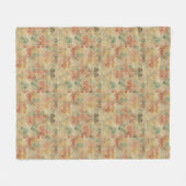 Retro geometrisches Muster 5 Fleecedecke (Vorderseite (Horizontal))