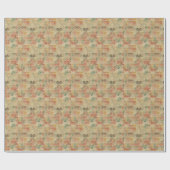 Retro-geometrisches Muster 5 Geschenkpapier (Flach)