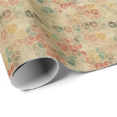 Retro-geometrisches Muster 5 Geschenkpapier (Rolleneckpunkt)