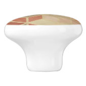 Retro geometrisches Muster 5 Keramikknauf (Seitenansicht)