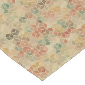 Retro geometrisches Muster 5 Kurzer Tischläufer (Ecke)