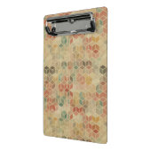 Retro geometrisches Muster 5 Mini Klemmbrett (Gewinkelt2)