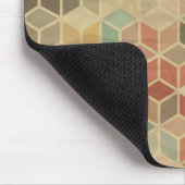 Retro geometrisches Muster 5 Mousepad (Ecke)