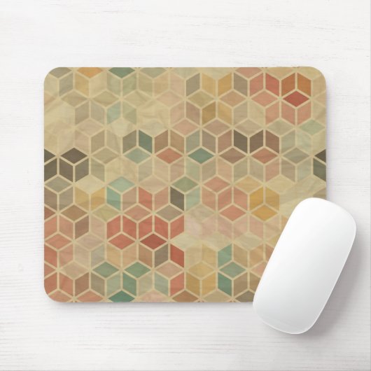 Retro geometrisches Muster 5 Mousepad (Mit Mouse)