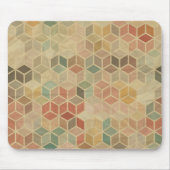Retro geometrisches Muster 5 Mousepad (Vorne)