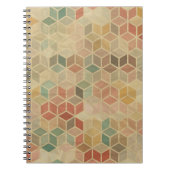 Retro geometrisches Muster 5 Notizblock (Vorderseite)