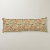 Retro geometrisches Muster 5 Seitenschläferkissen (Rückseite)