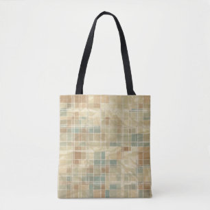 Retro geometrisches Muster 6 Tasche