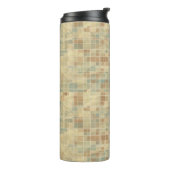 Retro geometrisches Muster 6 Thermosbecher (Nach links gedreht)