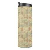 Retro geometrisches Muster 6 Thermosbecher (Nach rechts gedreht)