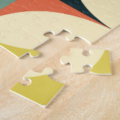 Retro-geometrisches Muster der 60er Jahre. Puzzle (Seite)