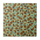 Retro geometrisches Muster Fliese (Vorderseite)