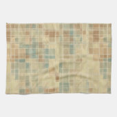 Retro geometrisches Muster Geschirrtuch (Horizontal)