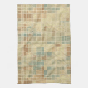Retro geometrisches Muster Geschirrtuch