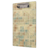 Retro geometrisches Muster Klemmbrett (Links)