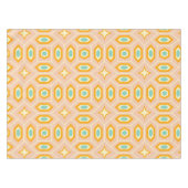 Retro-geometrisches Muster mit Sechsecken und Ster Tischdecke (Vorderseite (Horizontal))