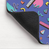 Retro-geometrisches Muster Mousepad (Ecke)
