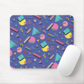 Retro-geometrisches Muster Mousepad (Mit Mouse)