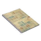 Retro geometrisches Muster Notizblock (Rechte Seite)