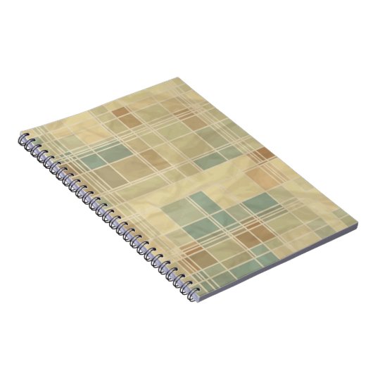 Retro geometrisches Muster Notizblock (Rechte Seite)