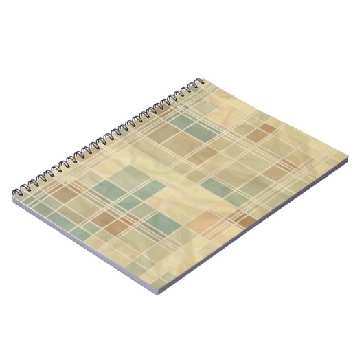 Retro geometrisches Muster Notizblock (Linke Seite)