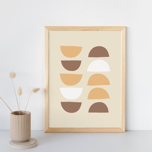 Retro geometrisches Muster Poster