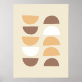 Retro geometrisches Muster Poster (Vorne)