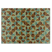 Retro geometrisches Muster Schneidebrett (Vorderseite)