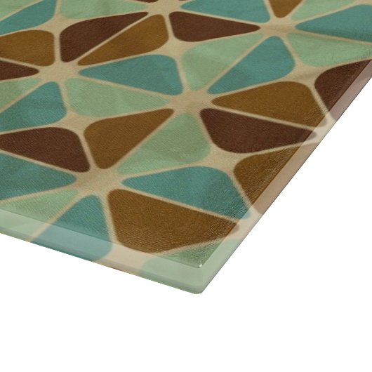 Retro geometrisches Muster Schneidebrett (Ecke)